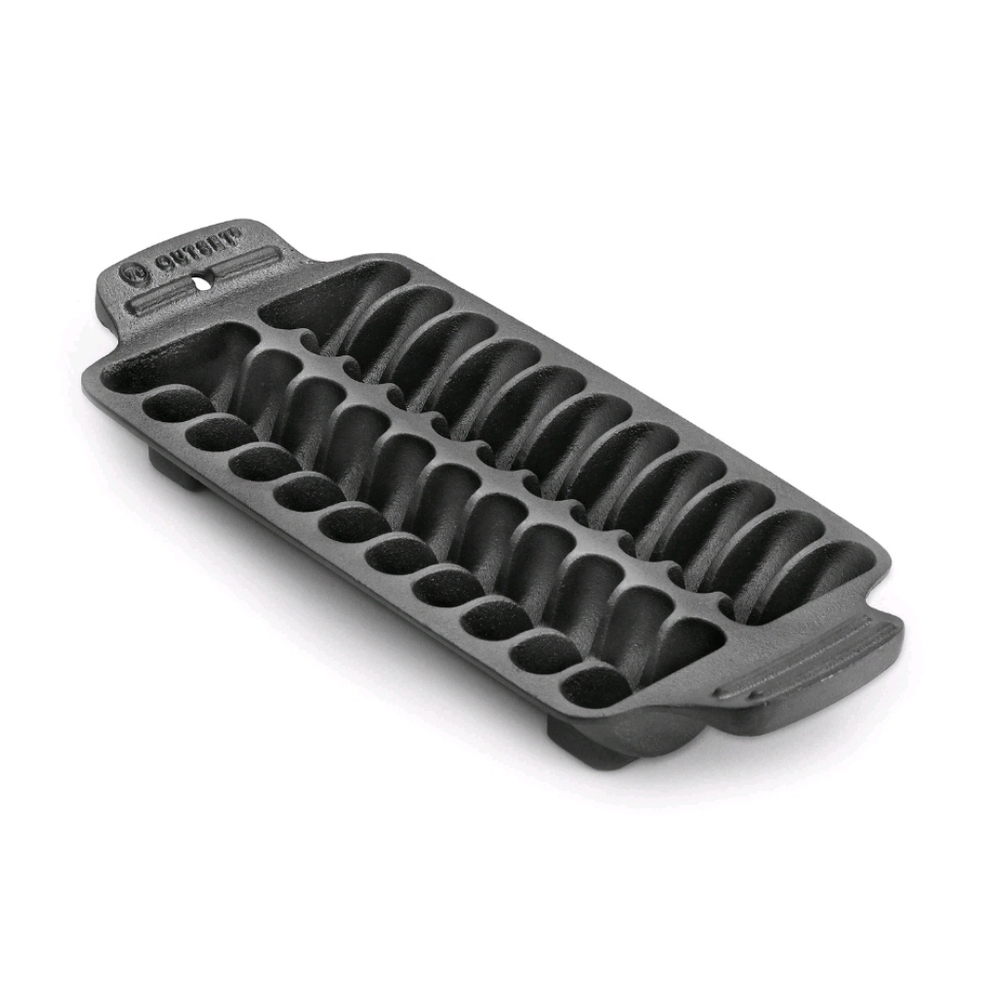 Outset 76375 Shrimp Cast Iron Grill & Serving Pan NEW